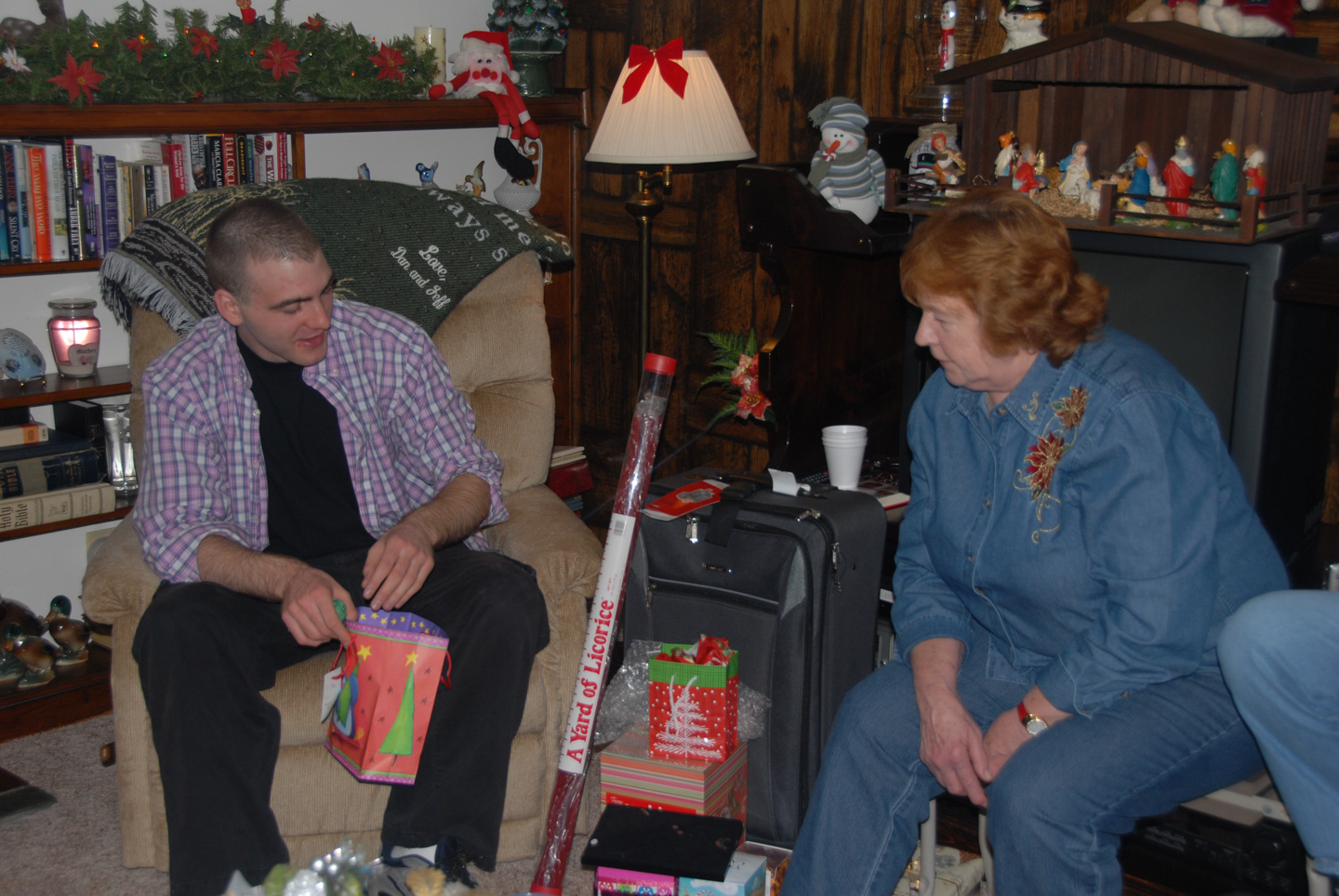 a yard of red licorice