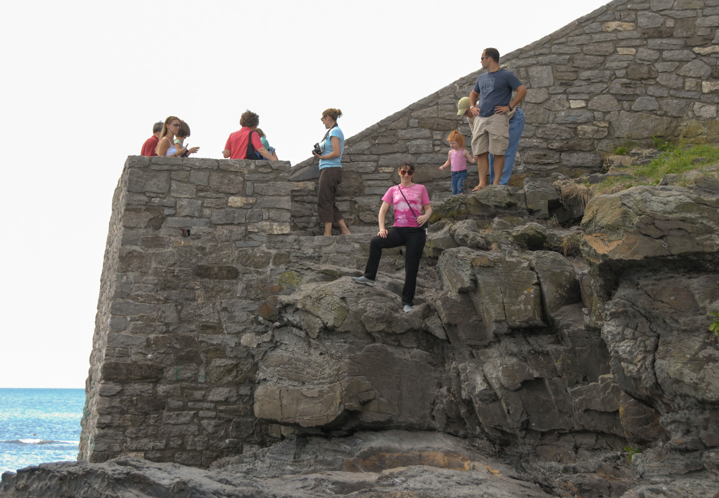 Anne on Cliff Walk 40 steps