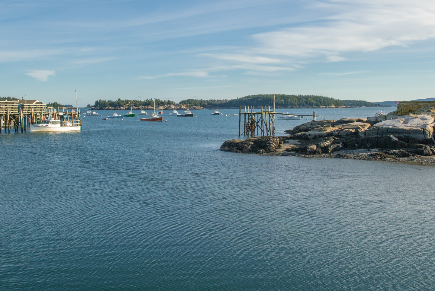 View of the water in Stonington Maine