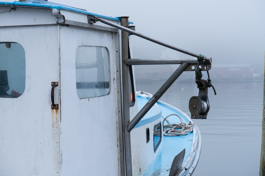 Close-up of lobstering boat