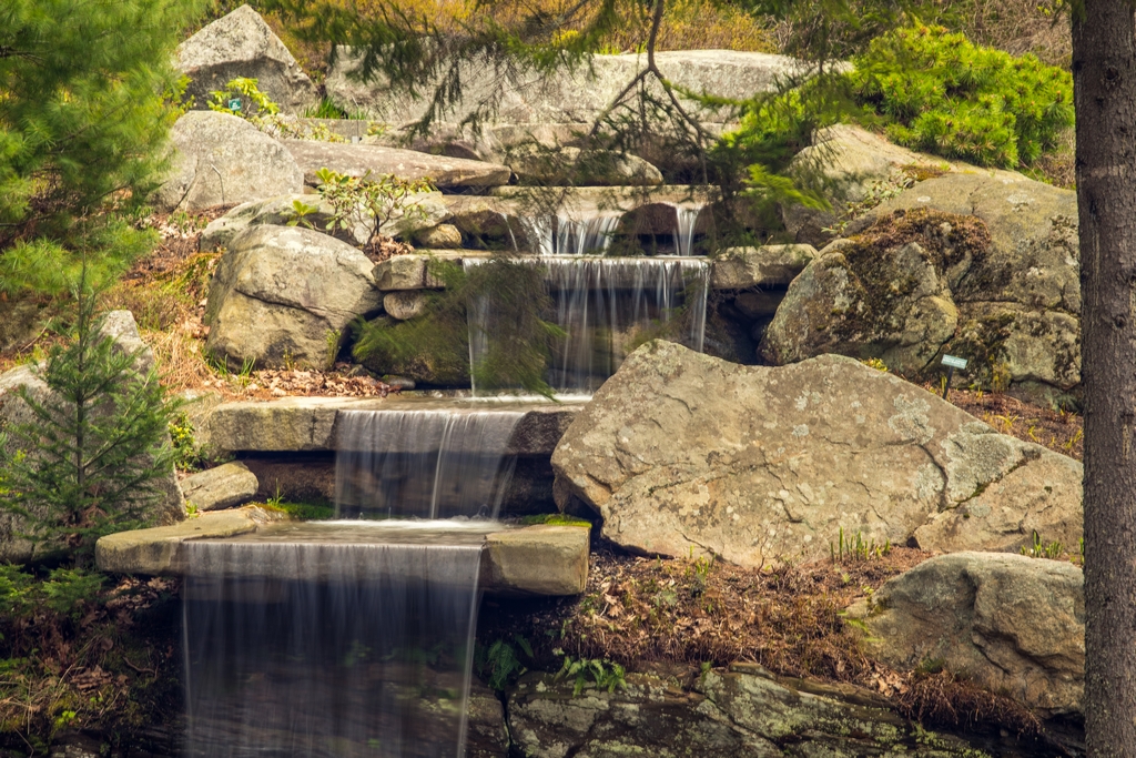 Waterfall in garden