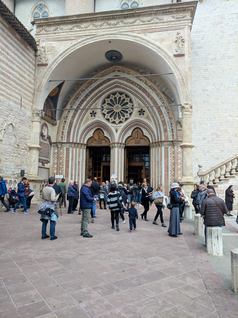 Lower entrance to the Basilica of St Francis