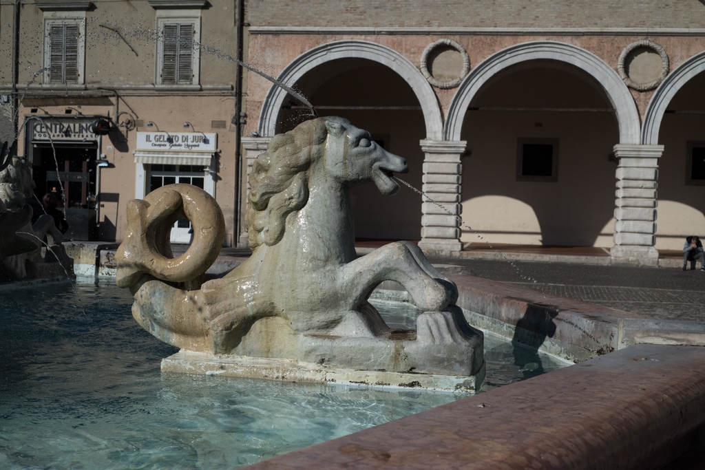 Horse in Pesaro fountain