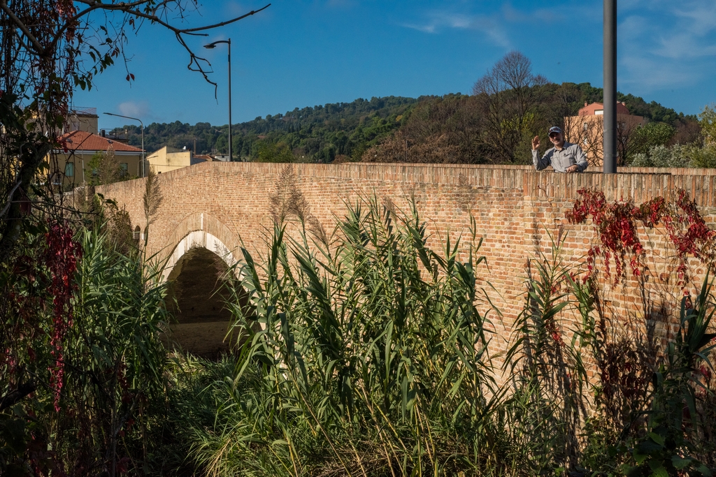 Paul on Ponte Vecchio in Pesaro Italy