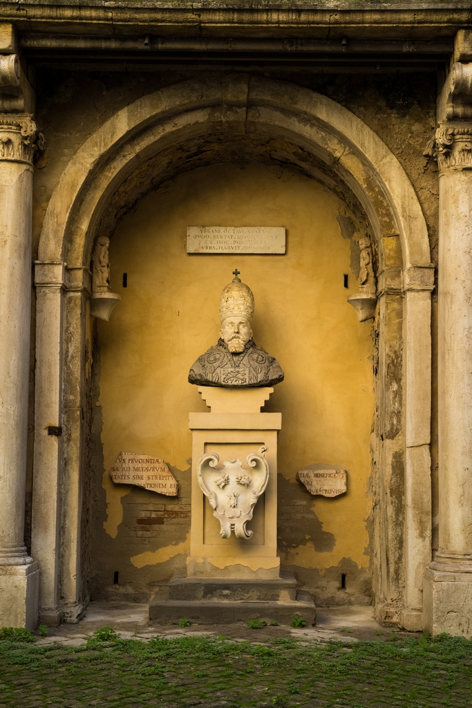 Courtyard of the Oliverian Archaeological Museum
