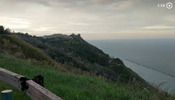 link to video of approach to Fiorenzuola di Focara