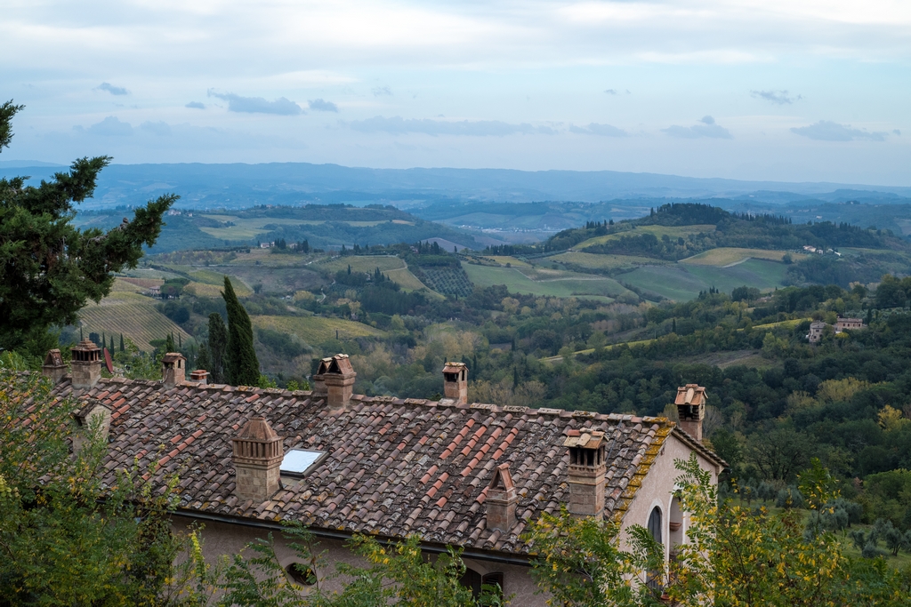 Tuscany viewed from San Gimignano