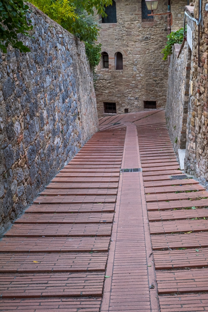 A street in San Gimignano