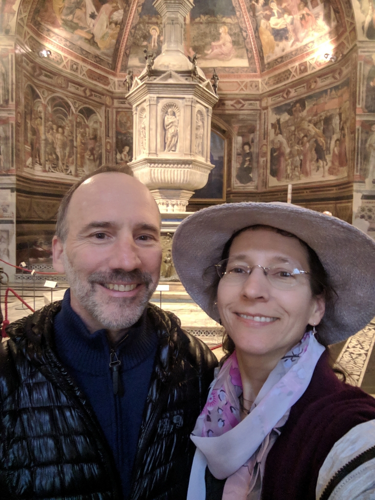 Paul and Anne in the Baptistry of the Duomo di Siena