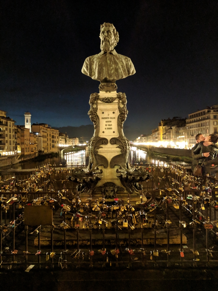 Bust on the Ponte Vecchio