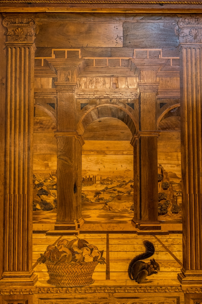 Studiolo scene with squirrel