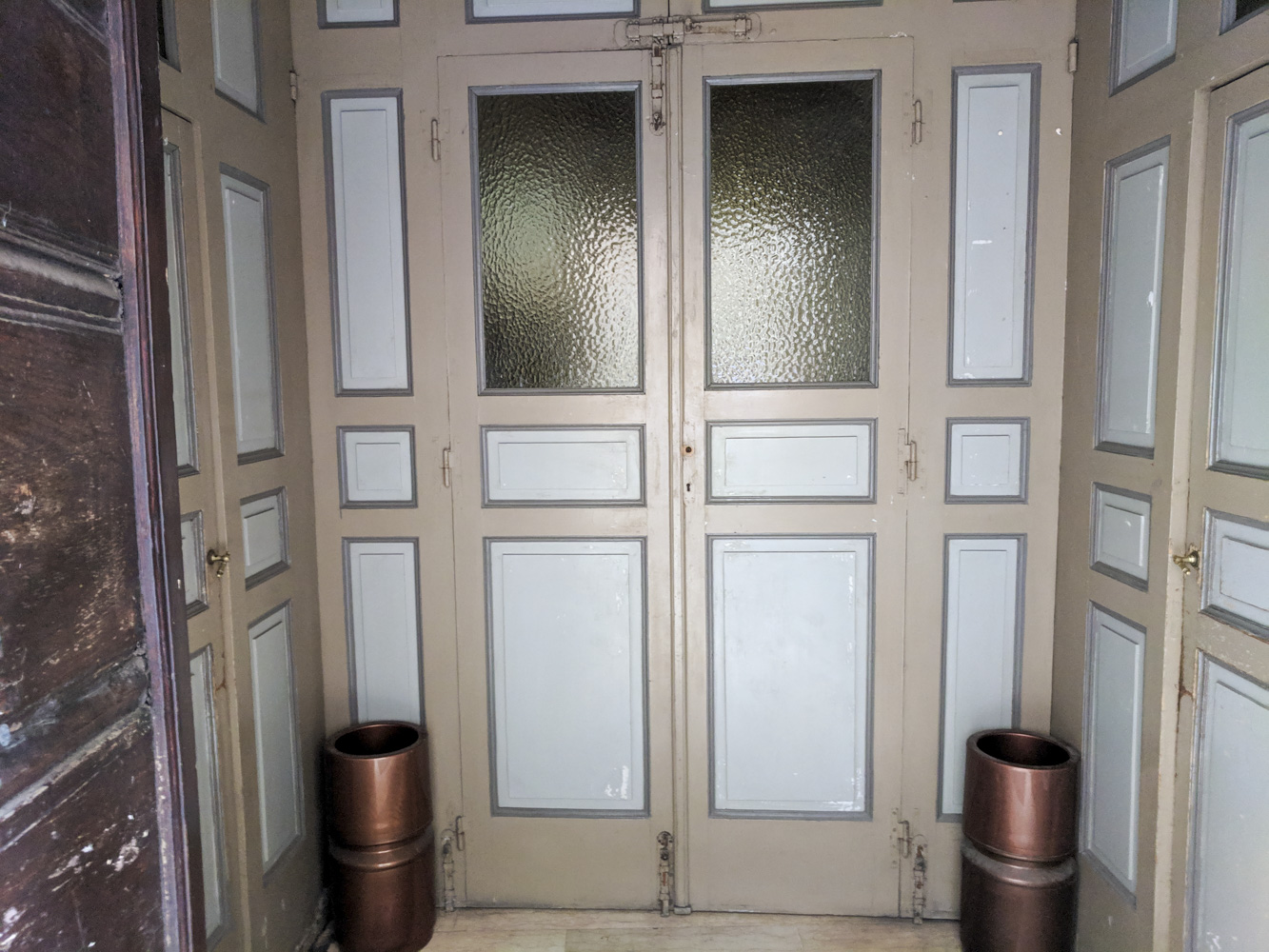 Typical church entrance for weather protection