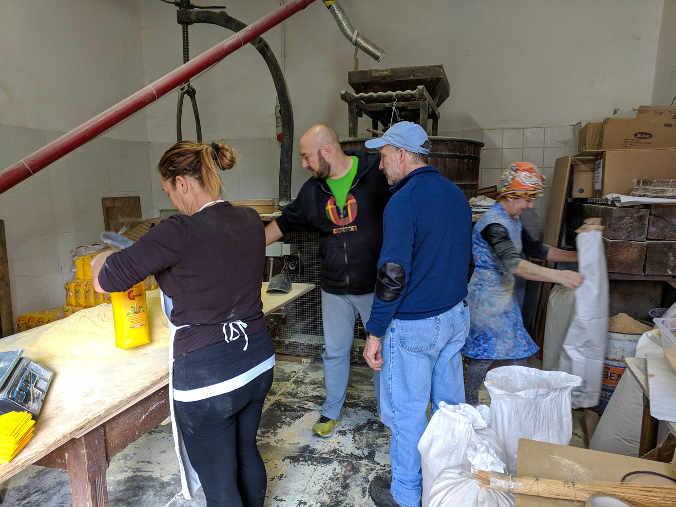 Cinzia bagging polenta