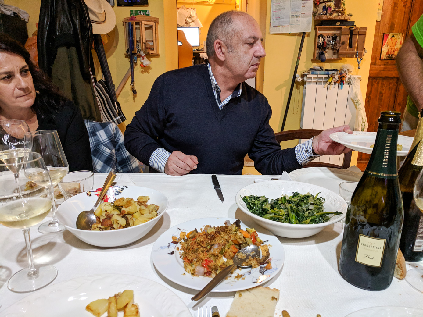 Doni and Francesco, with the secondo course