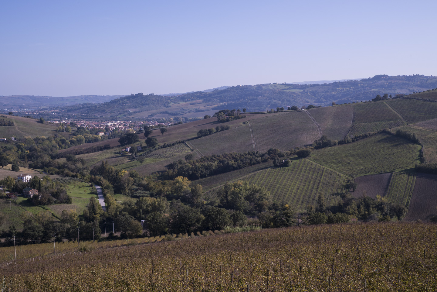 View from Sartarelli parking area
