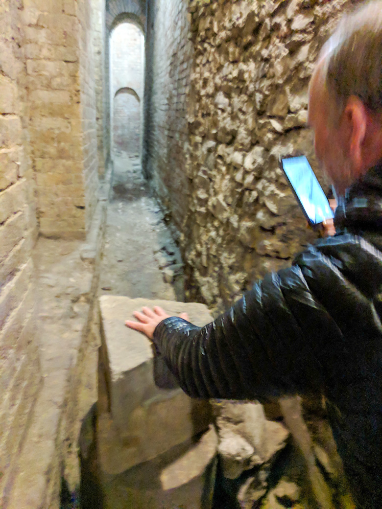 Paul on the underground tour