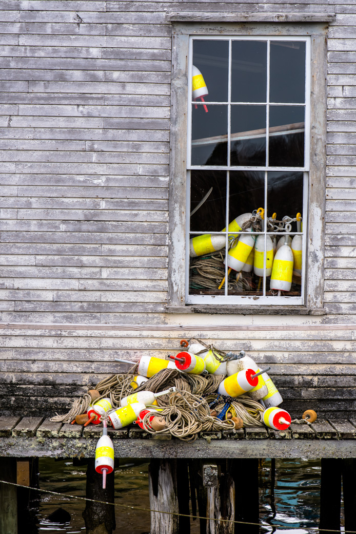 Building on fishing dock