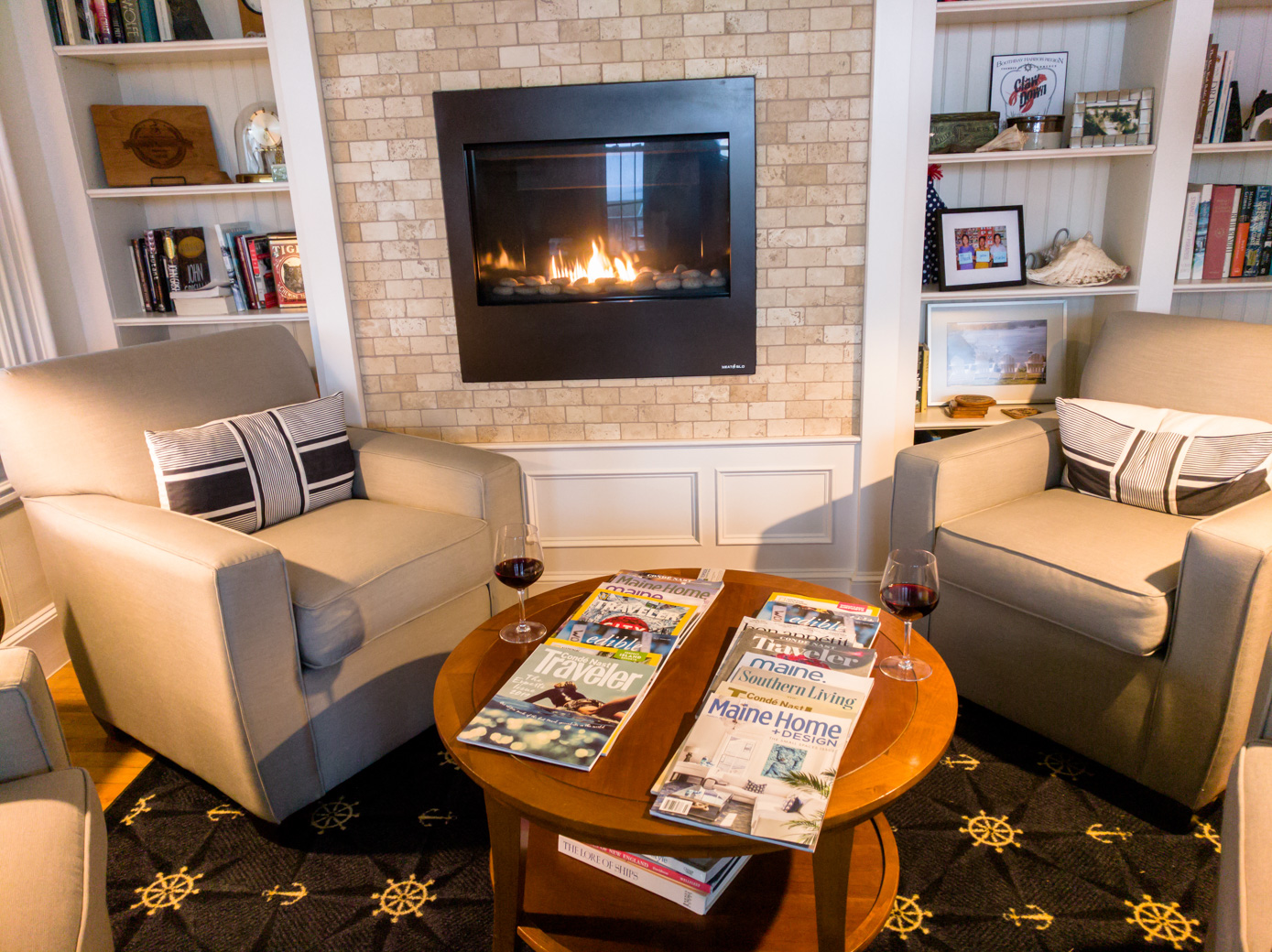 Topside Inn fireplace