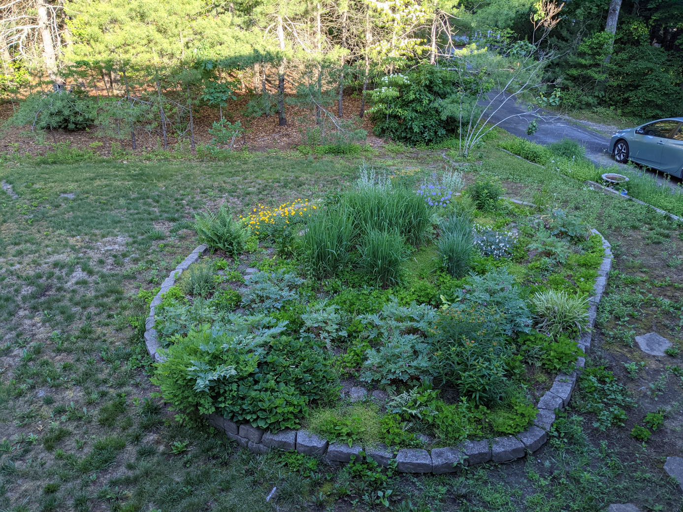 Oval Garden from an elevated position