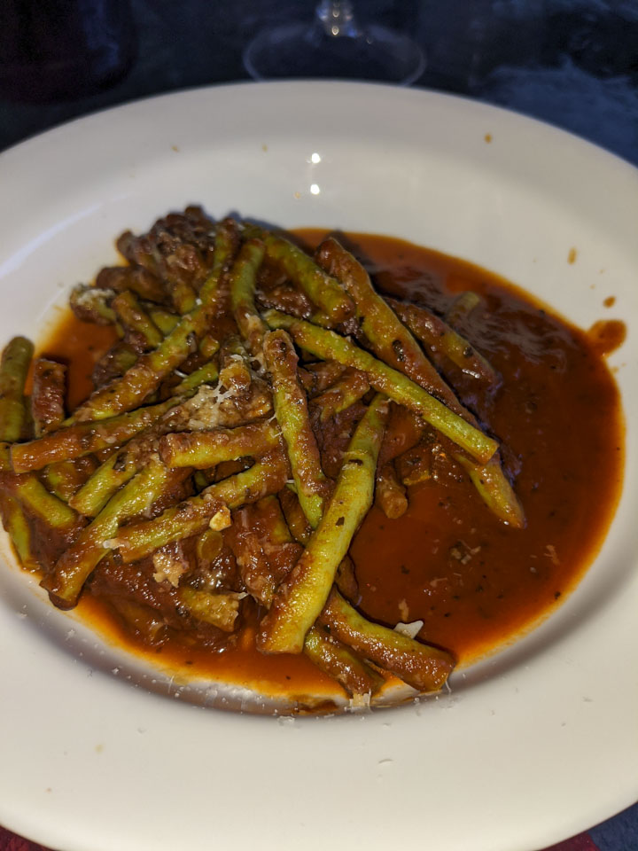 Italian long beans in sauce