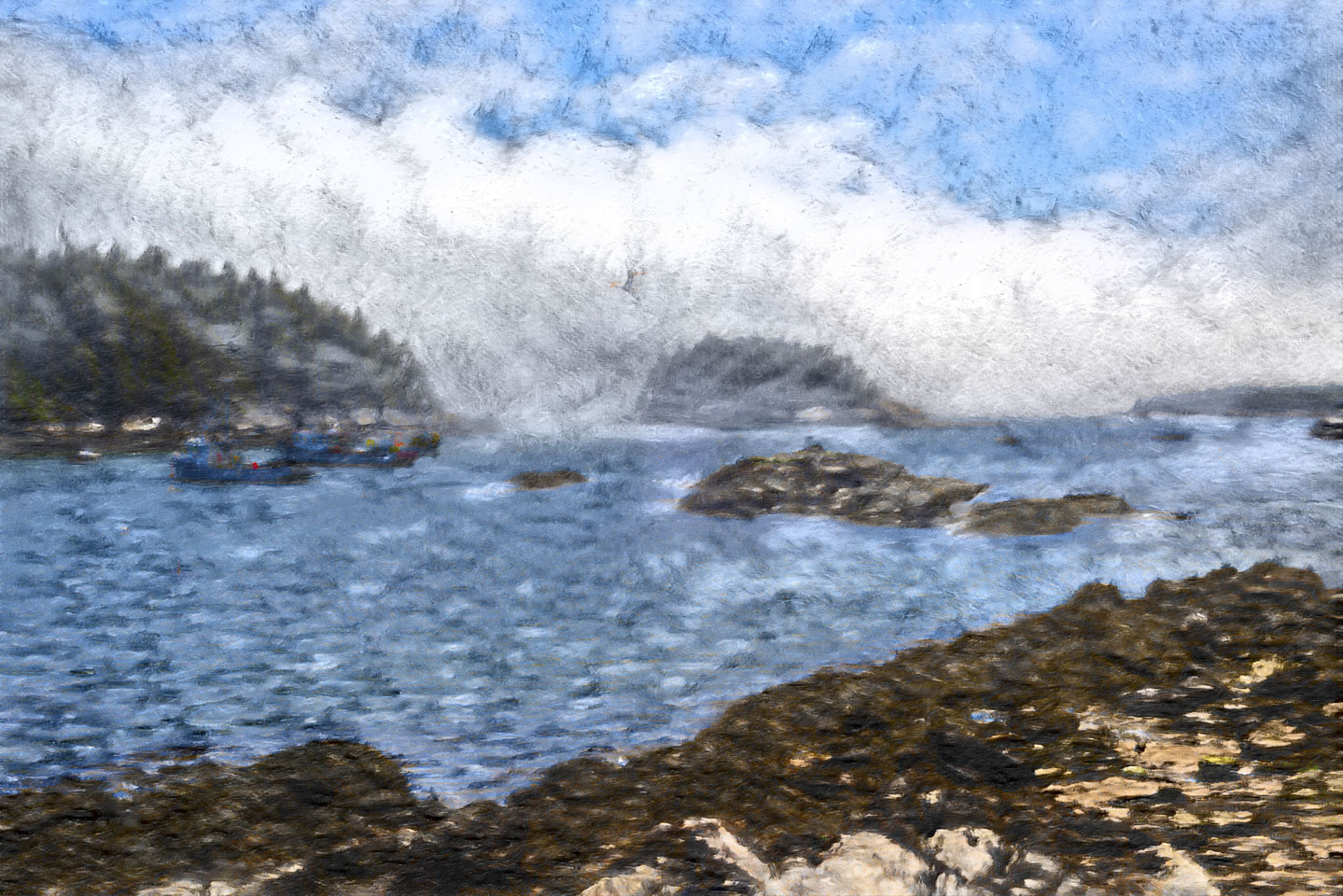 Five Islands, impressionist style