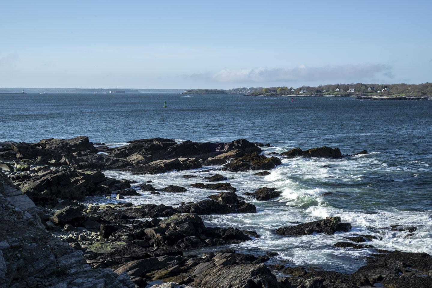 scene of the water from the Portland Headlight