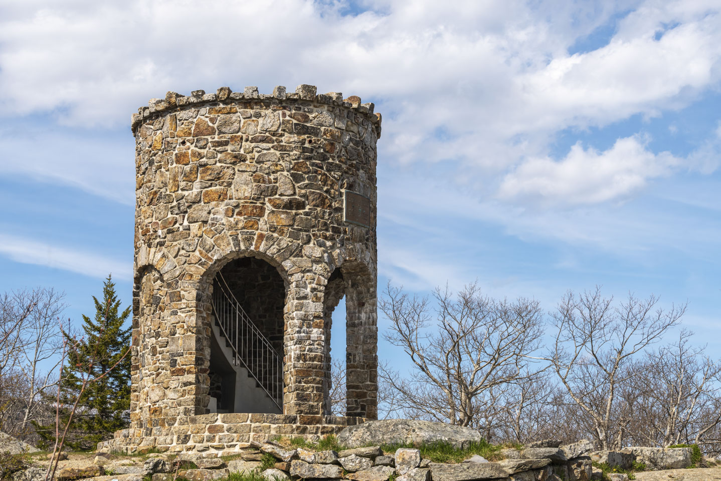 viewing tower on Mount Battie, Maine