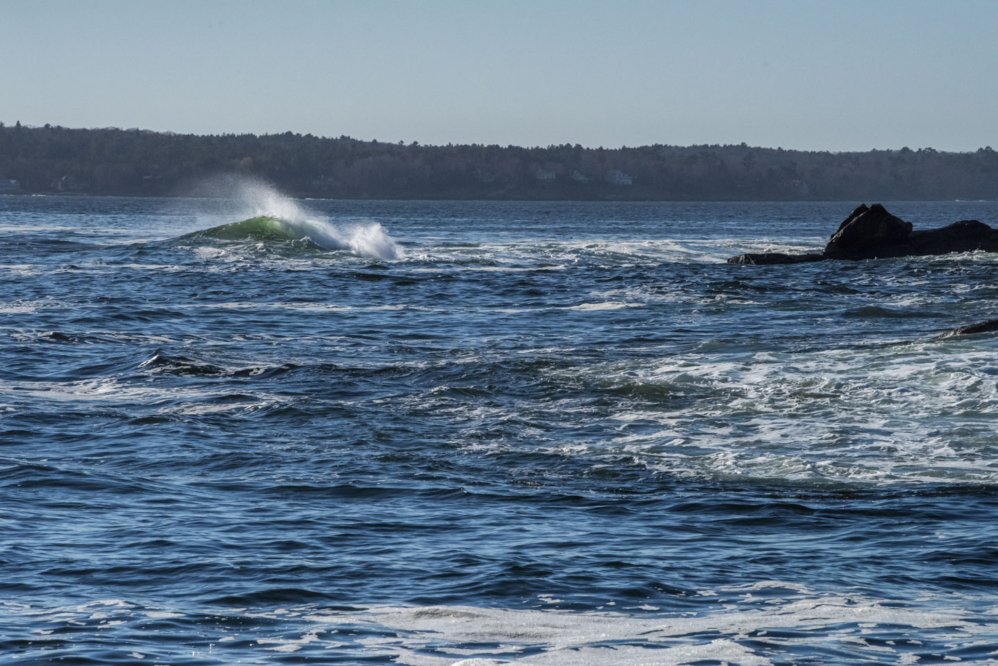 a curling wave near Pemaquid