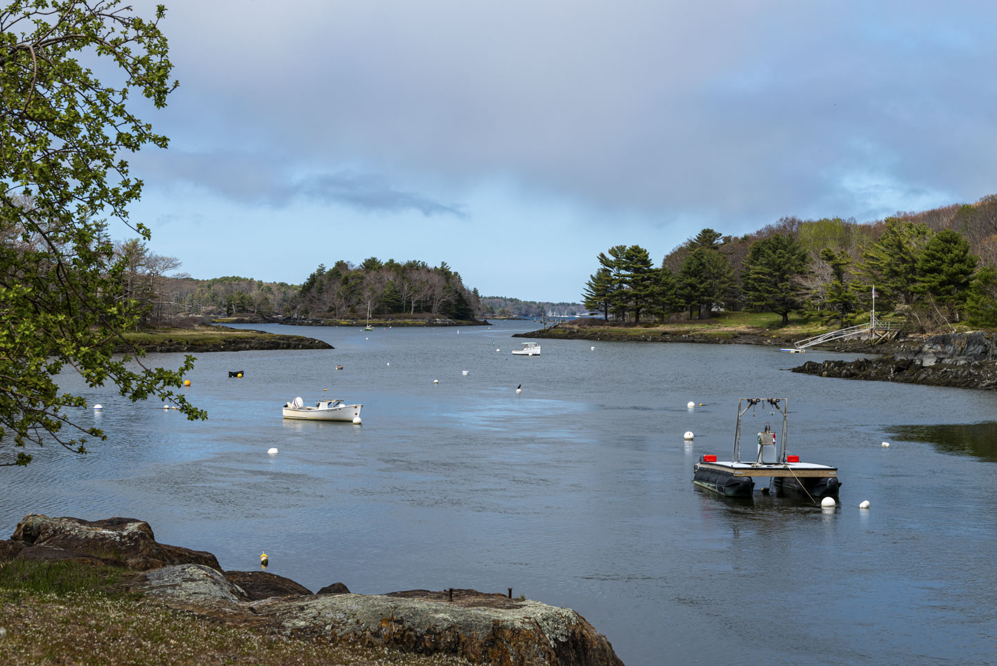 Todd’s Landing, Georgetown, Maine with some boats