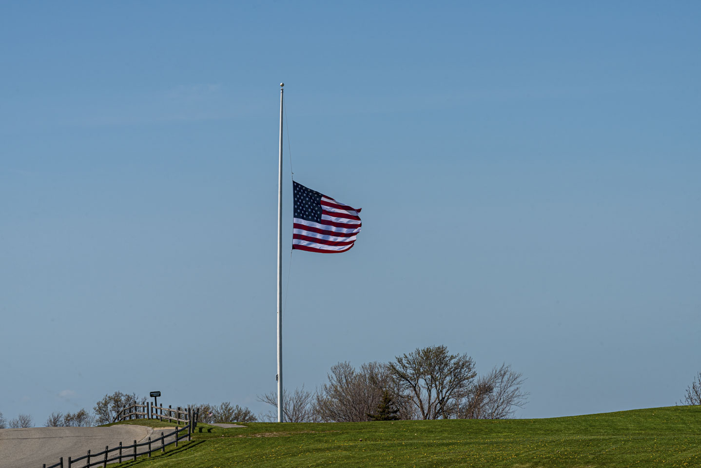 Flag at half staff