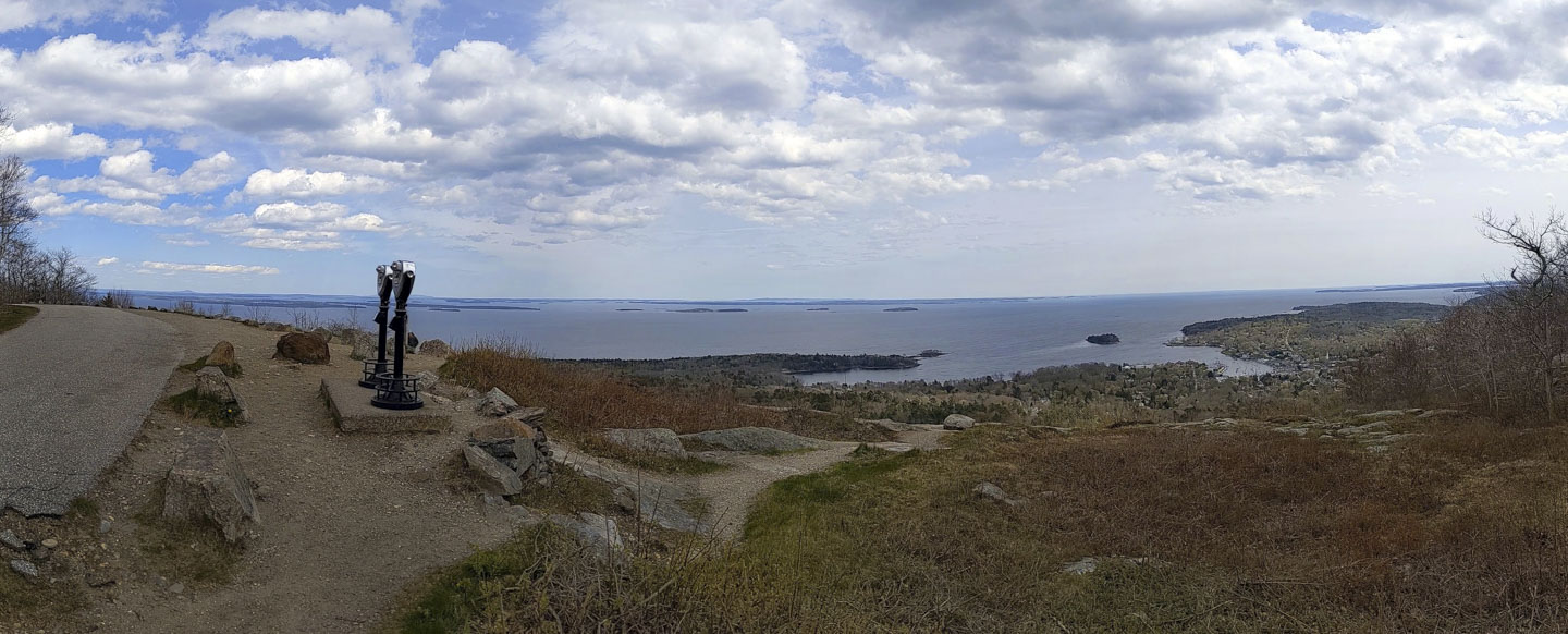 view from Mount Battie, Maine