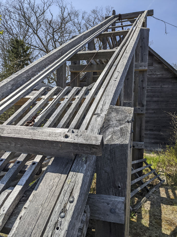 the front of the ice ramp
