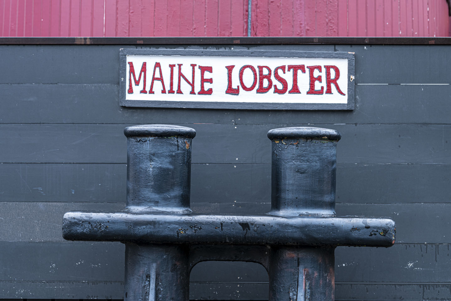 A sign for Maine Lobster