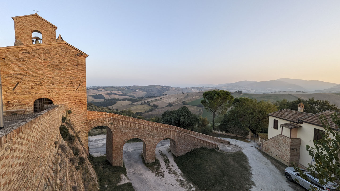 Entrance ramp to Loretello