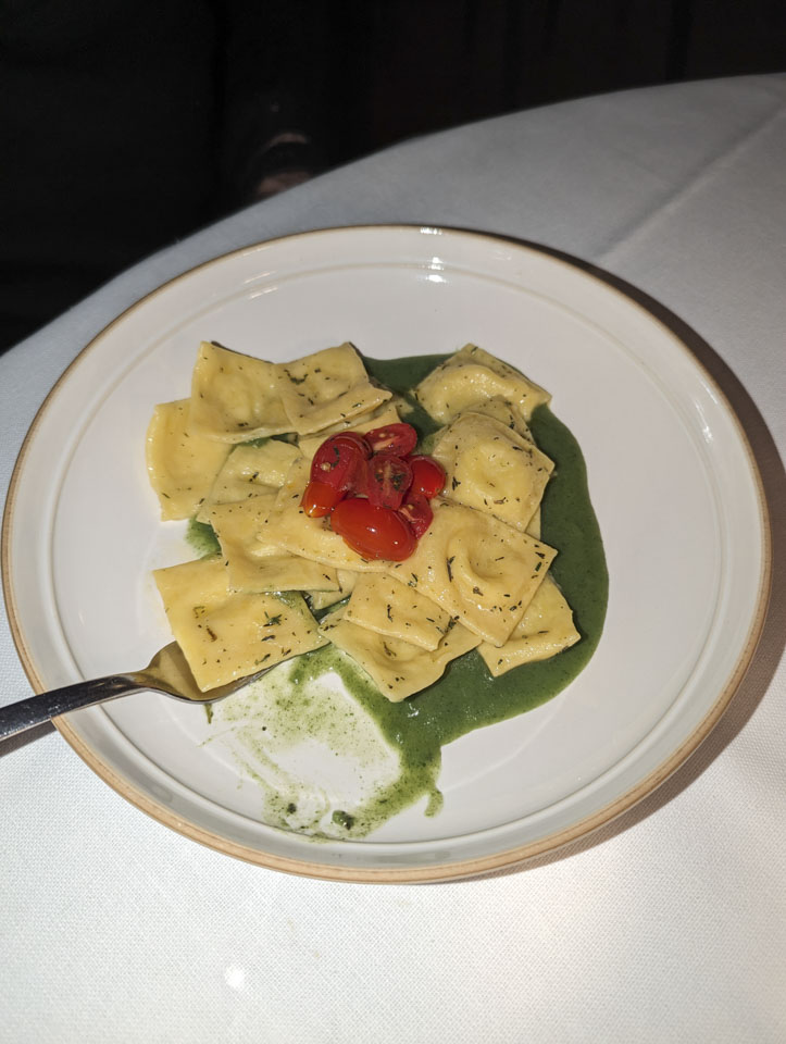 a Ravioli meal