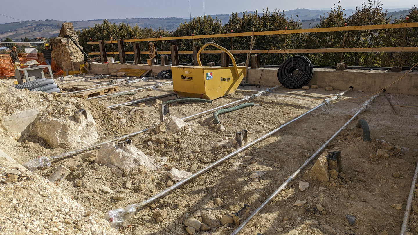 repairs to the walls of Corinaldo