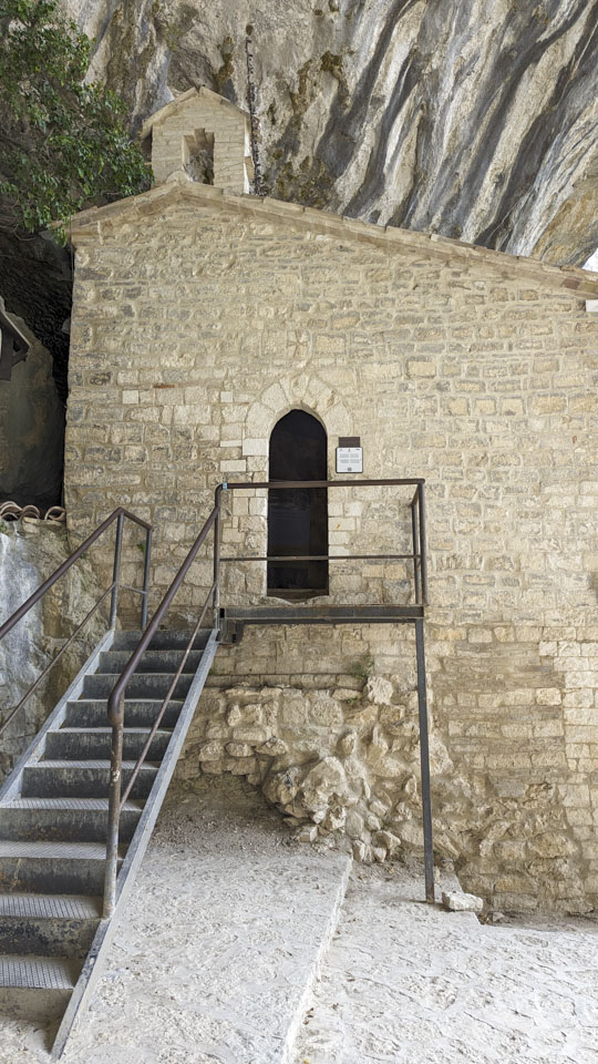 entrance into the chapel