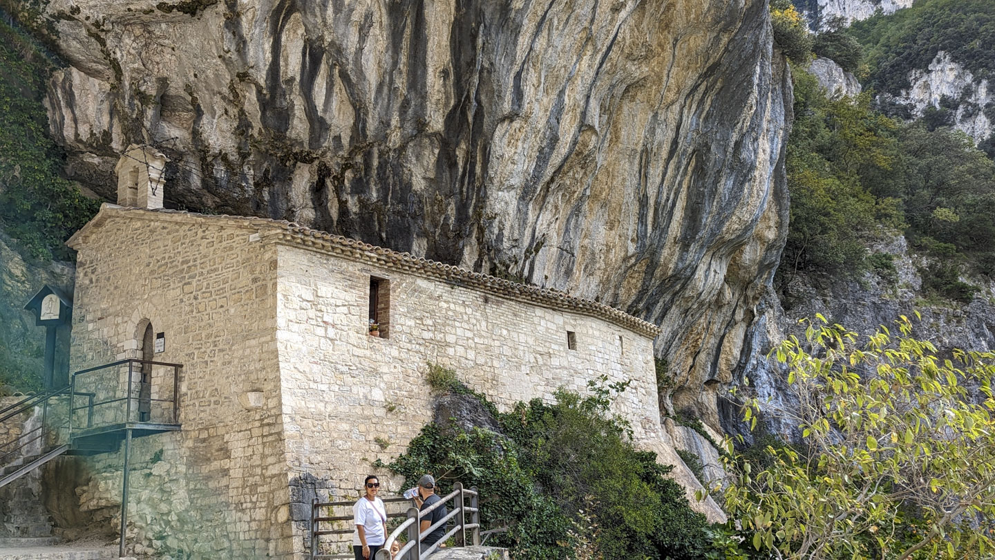 The exterior of the chapel