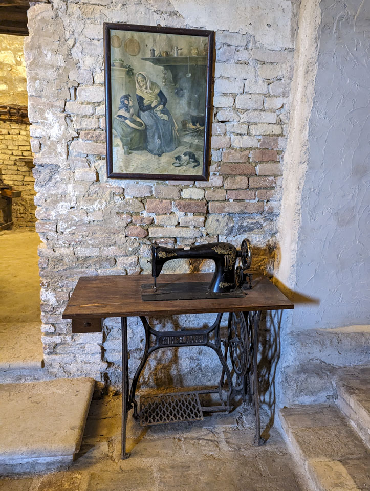 An old Winselmann brand treadle sewing machine 
