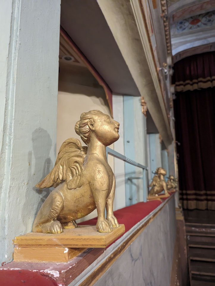 Ornament between box seats in Apollo Theater