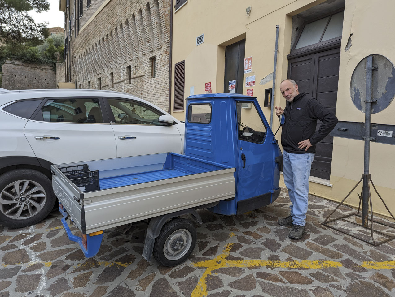 Paul standing next to an ApeCar