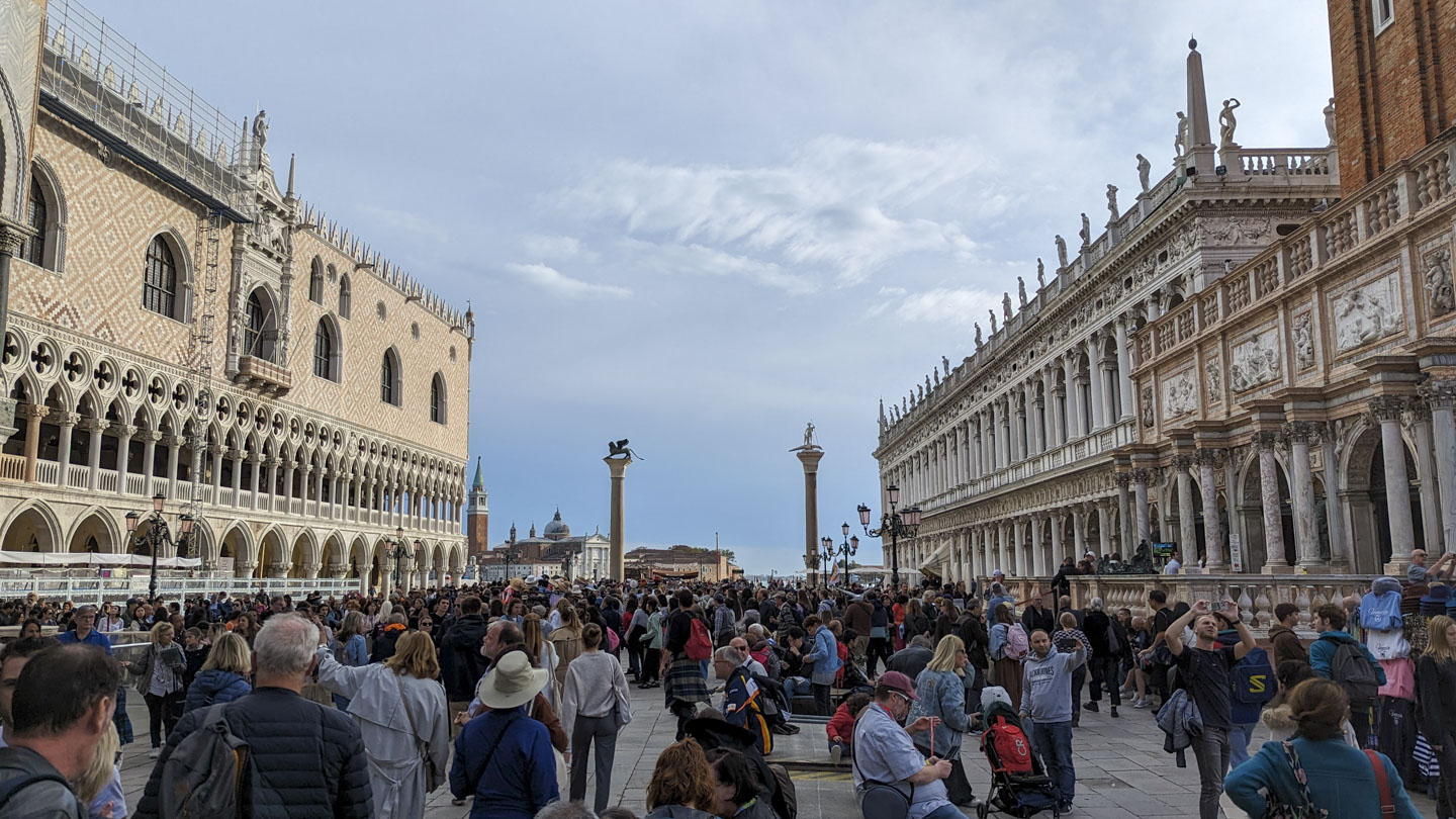 A view of the San Marco Piazzetta; see description in above paragraph.