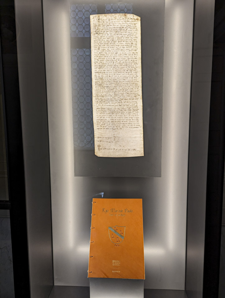 A copy of Marco Polo's will