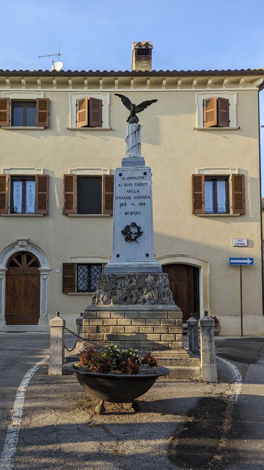 Monument to soldiers who died in World War One