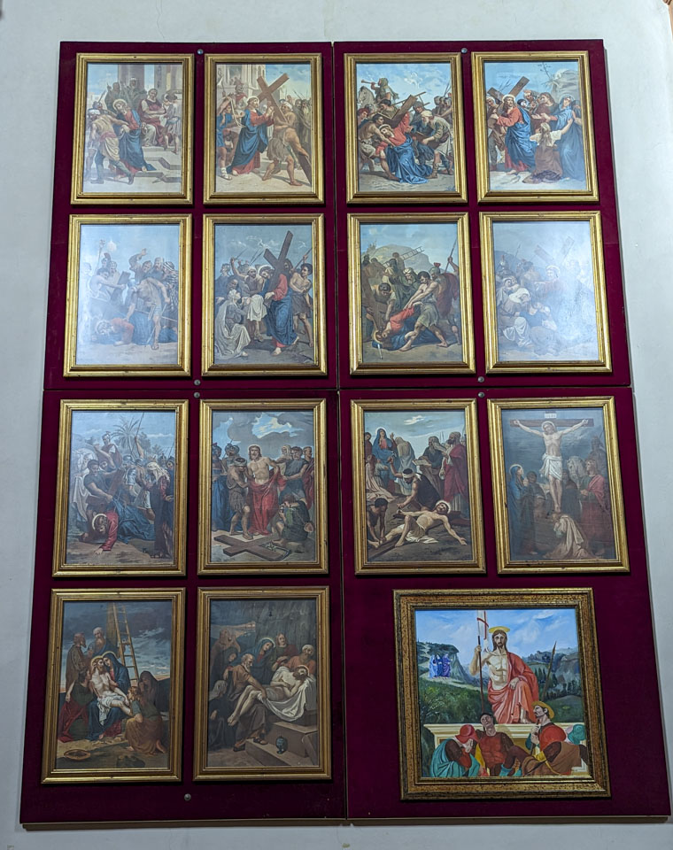 The stations of the cross, all in one spot