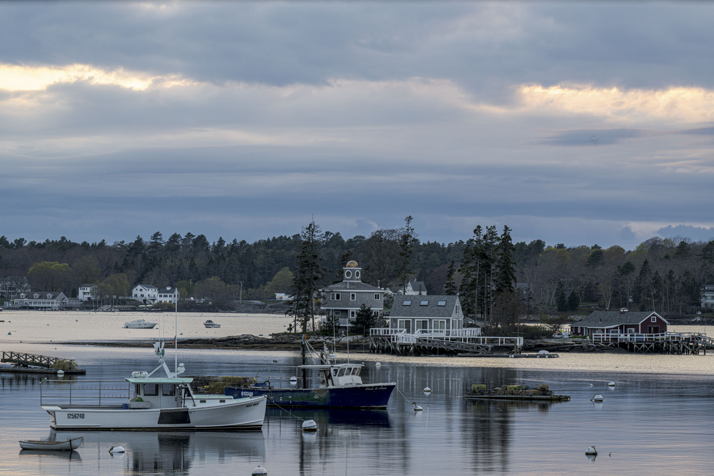 Looking at Boothbay Harbor and McFarland Island