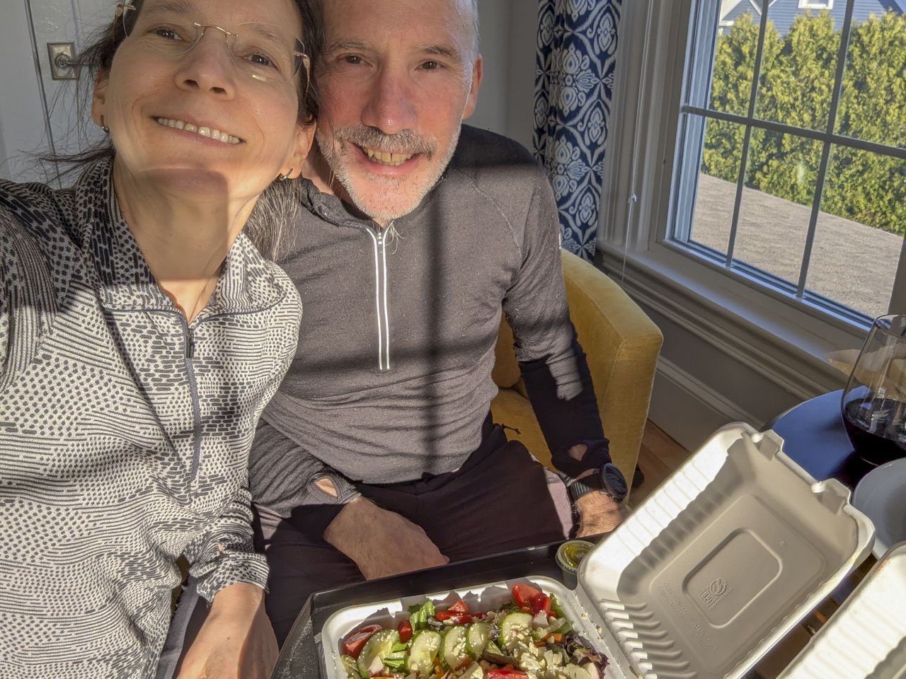 A selfie of Anne and Paul