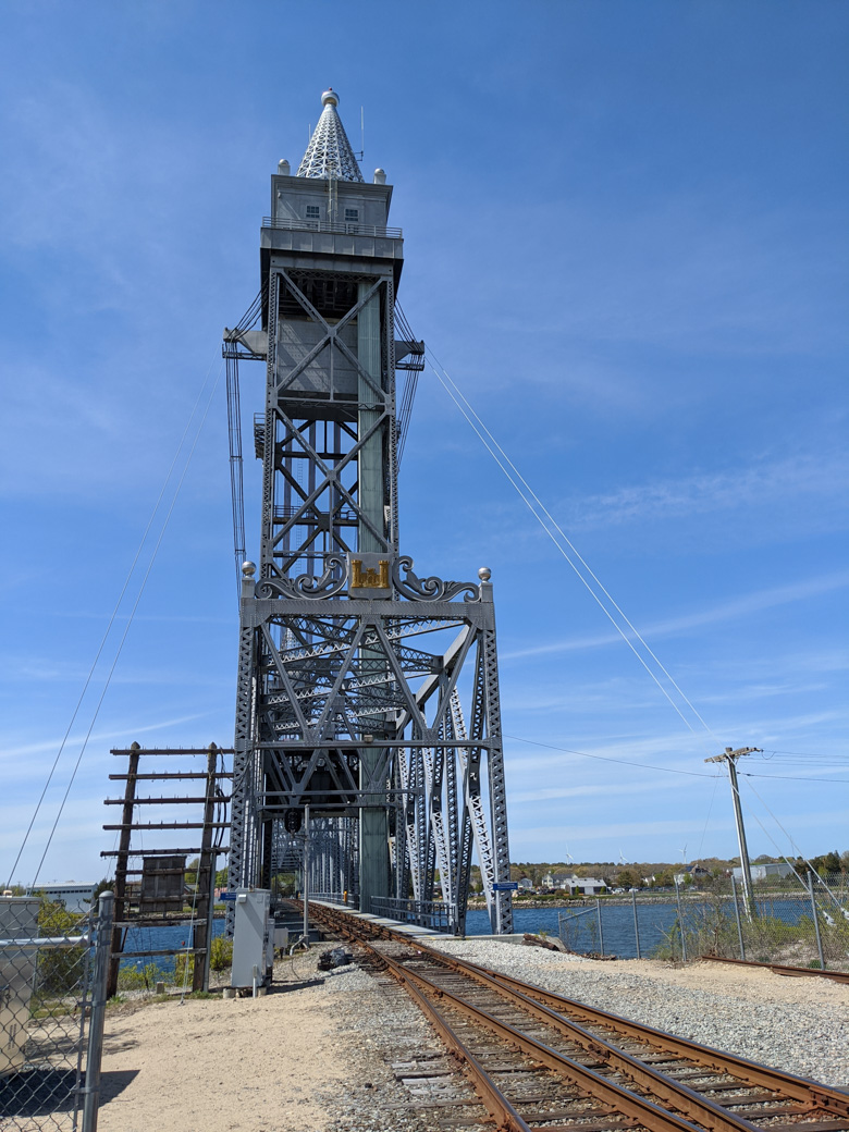 The bridge with the deck down