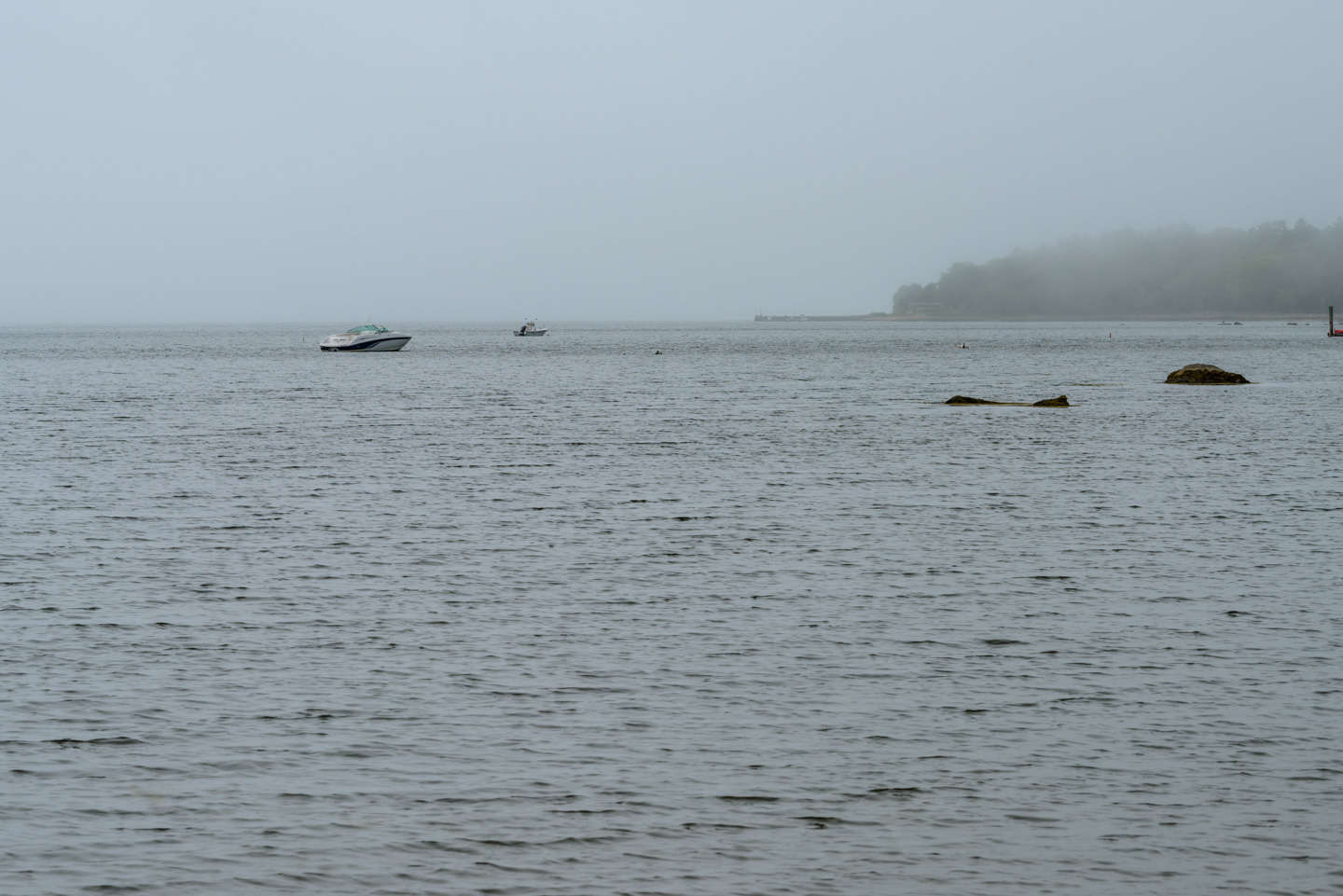 Boats moored on the Weweantic River