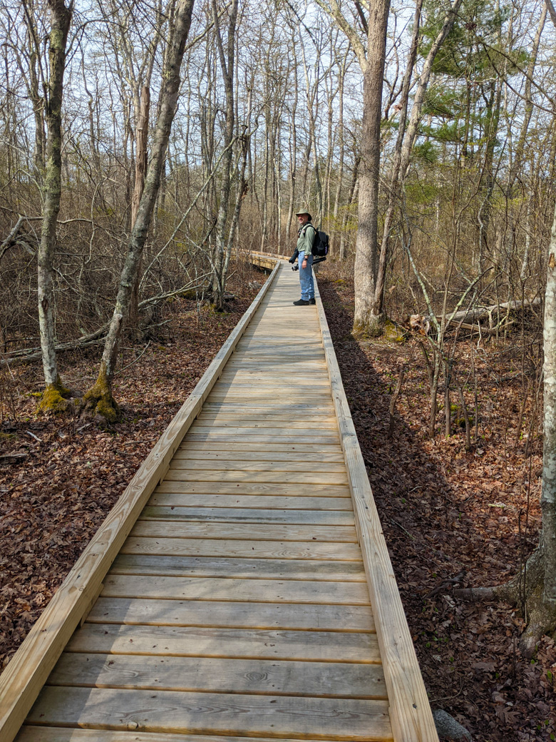 Paul on the Osprey Marsh Preserve boardwalk